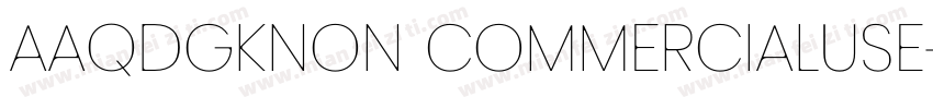 AaQDGKNon CommercialUse字体转换